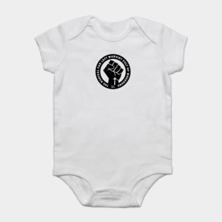 Radical Far Left Marxist Cult of Wokeness - fist Baby Bodysuit